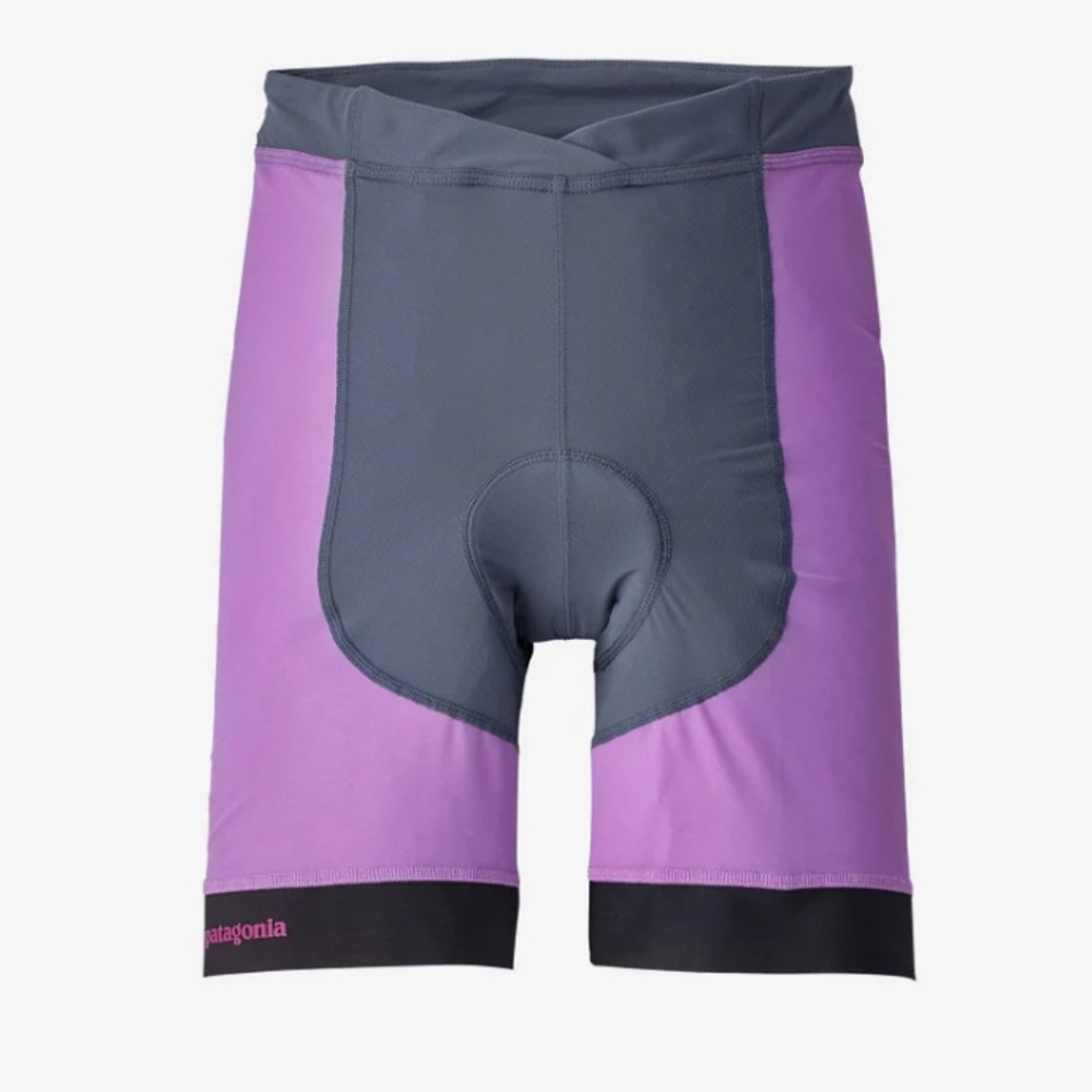 Womens Patagonia Nether Padded Bike Cycling Shorts Size MEDIUM Purple